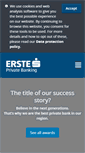 Mobile Screenshot of ersteprivatebanking.com