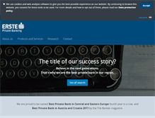 Tablet Screenshot of ersteprivatebanking.com